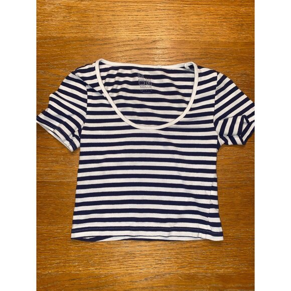 Nollie Striped Crop Top-XS - Picture 1 of 3